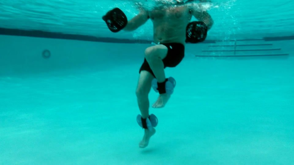 Ankle replacement underwater movement
