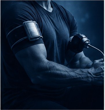 Monochromatic blood-flow restriction training illustration